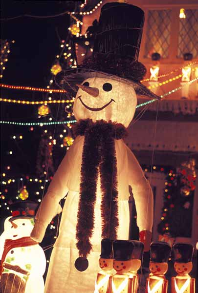 Snowman in Cove
