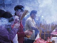 Burning incense