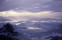 Sunrise over the mountains