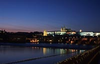 Prague Castle at night