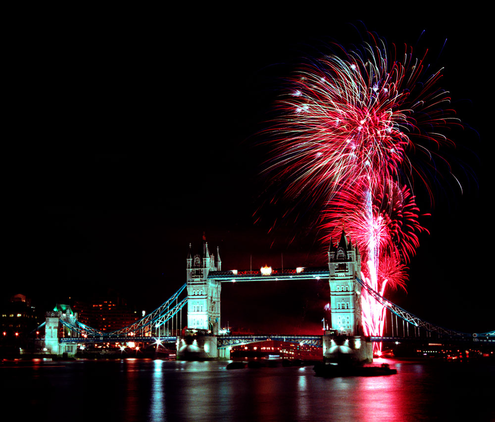 New Year Fireworks, London