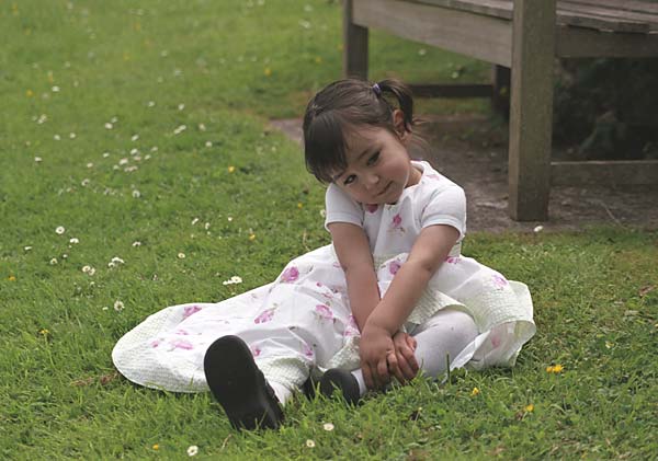 Shy child