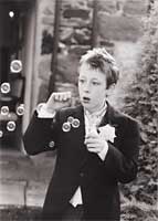 blowing bubbles